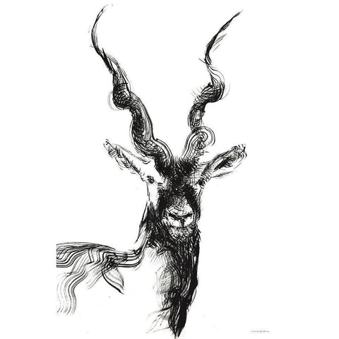 Erratic Strength Black Modern Wood Framed Art Print with Double Matting by Kamdon Kreations