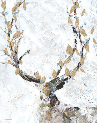 Adorned White Modern Wood Framed Art Print with Double Matting by Kamdon Kreations