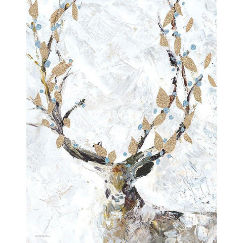 Adorned Black Modern Wood Framed Art Print by Kamdon Kreations