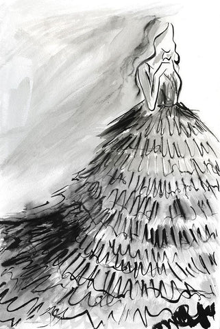 At a Glance Black Ornate Wood Framed Art Print with Double Matting by Kamdon Kreations