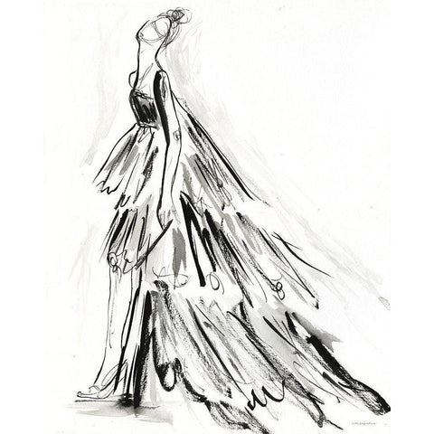 I Have Nothing to Wear Black Modern Wood Framed Art Print with Double Matting by Kamdon Kreations