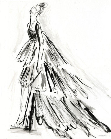 I Have Nothing to Wear Black Ornate Wood Framed Art Print with Double Matting by Kamdon Kreations