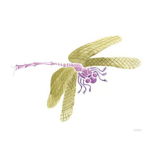 Dragon Lady Black Modern Wood Framed Art Print with Double Matting by Kamdon Kreations