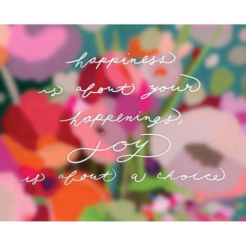 Happiness Isâ€¦ White Modern Wood Framed Art Print by Kamdon Kreations