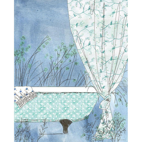 Soak in Nature Gold Ornate Wood Framed Art Print with Double Matting by Kamdon Kreations