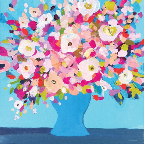 Gloom Changes to Bloom White Modern Wood Framed Art Print by Kamdon Kreations