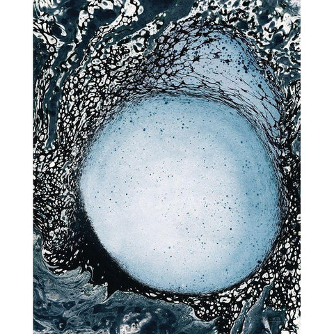 Split Black Modern Wood Framed Art Print with Double Matting by Kamdon Kreations