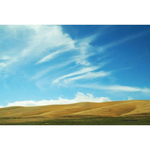 California Sky Black Modern Wood Framed Art Print by Brooks, Kari