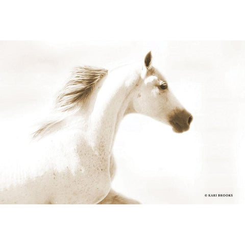 Dash I White Modern Wood Framed Art Print by Brooks, Kari