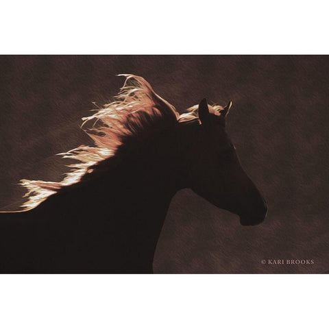 Golden Angel White Modern Wood Framed Art Print by Brooks, Kari