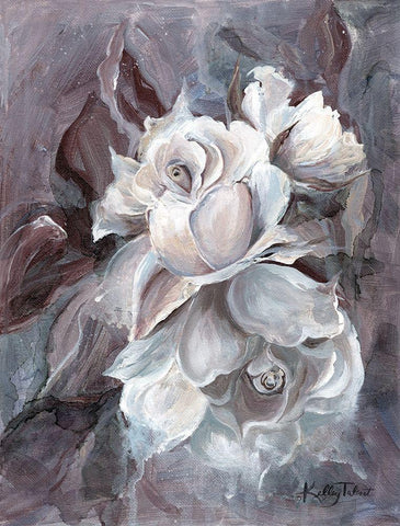 Scent of a Rose Black Ornate Wood Framed Art Print with Double Matting by Talent, Kelley