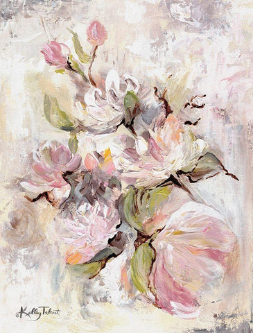 Rubys Garden White Modern Wood Framed Art Print with Double Matting by Talent, Kelley