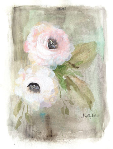 Vintage Garden Black Ornate Wood Framed Art Print with Double Matting by Talent, Kelley