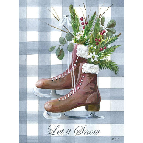 Skating Wonderland Black Modern Wood Framed Art Print by Talent, Kelley