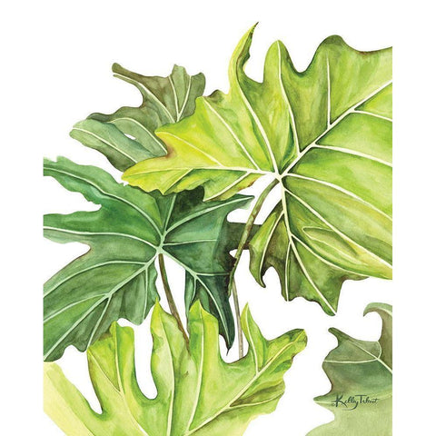 Tropical Jungle White Modern Wood Framed Art Print by Talent, Kelley