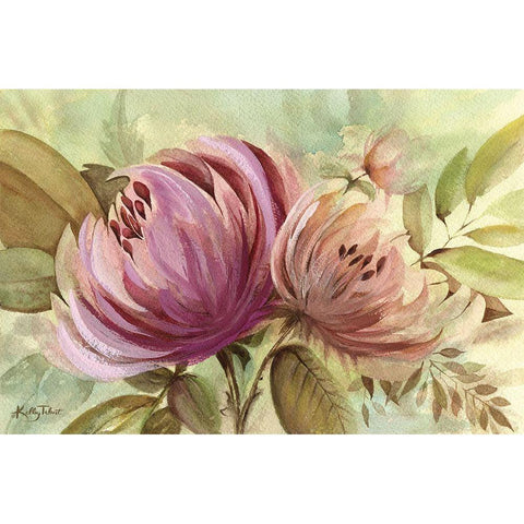Garden Mums White Modern Wood Framed Art Print by Talent, Kelley