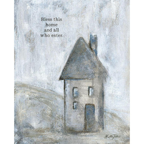 Bless This Home Black Modern Wood Framed Art Print by Talent, Kelley