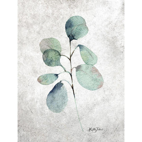 Eucalyptus Branch Gold Ornate Wood Framed Art Print with Double Matting by Talent, Kelley