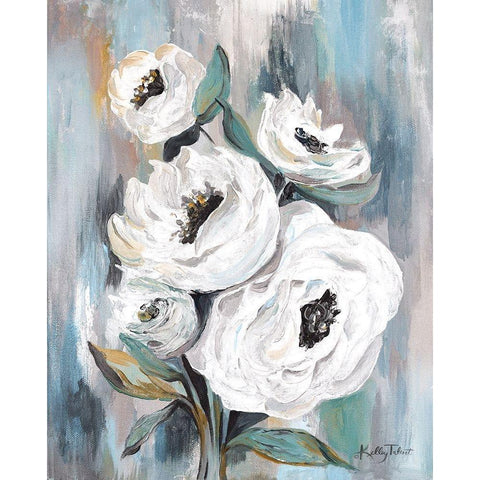 White Purity Bouquet White Modern Wood Framed Art Print by Talent, Kelley
