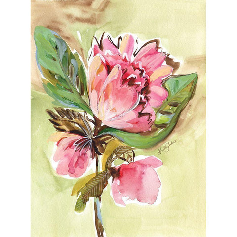 Dancing Blush White Modern Wood Framed Art Print by Talent, Kelley