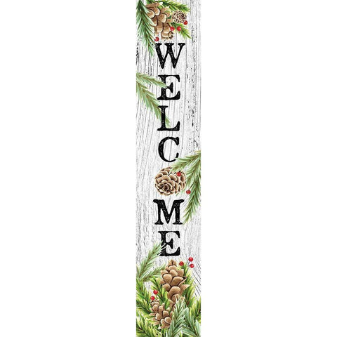 Winter Welcome Gold Ornate Wood Framed Art Print with Double Matting by Talent, Kelley