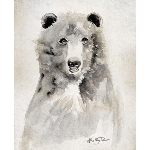 Boris the Bear     Black Modern Wood Framed Art Print with Double Matting by Talent, Kelley