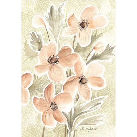 Serene Botanicals II Black Modern Wood Framed Art Print with Double Matting by Talent, Kelley