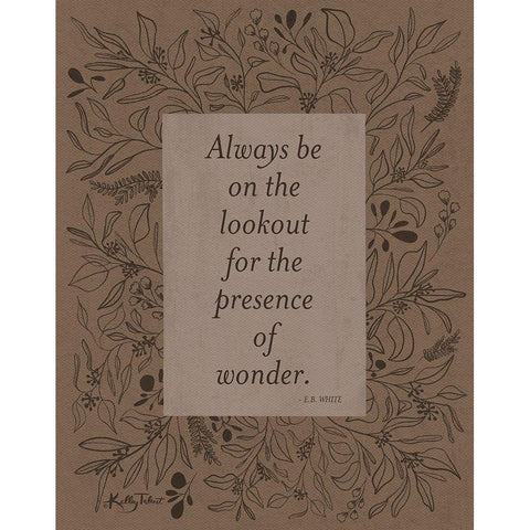 Presence of Wonder Black Modern Wood Framed Art Print by Talent, Kelley
