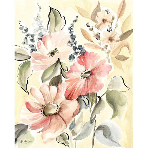 Wildflower Meadow 3 Black Modern Wood Framed Art Print by Talent, Kelley