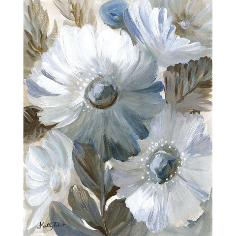 Flower Garden Gold Ornate Wood Framed Art Print with Double Matting by Talent, Kelley