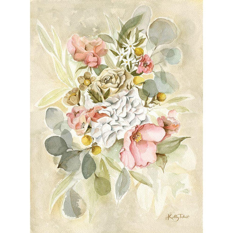 Sunday Garden Stroll Black Modern Wood Framed Art Print with Double Matting by Talent, Kelley