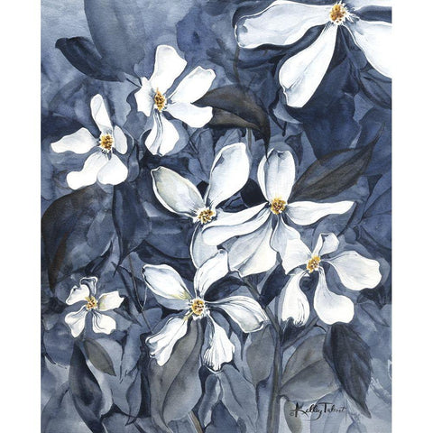 Moonlight Becomes You White Modern Wood Framed Art Print by Talent, Kelley