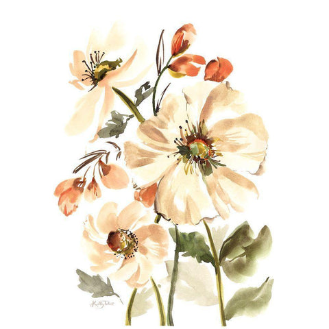 Fancy That Bouquet Gold Ornate Wood Framed Art Print with Double Matting by Talent, Kelley