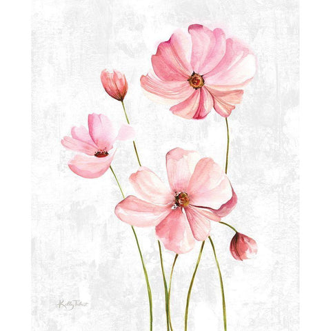 Pretty in Pink Black Modern Wood Framed Art Print by Talent, Kelley