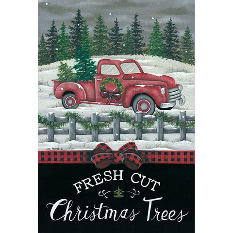 Fresh Cut Trees Black Modern Wood Framed Art Print with Double Matting by Kennedy, Lisa