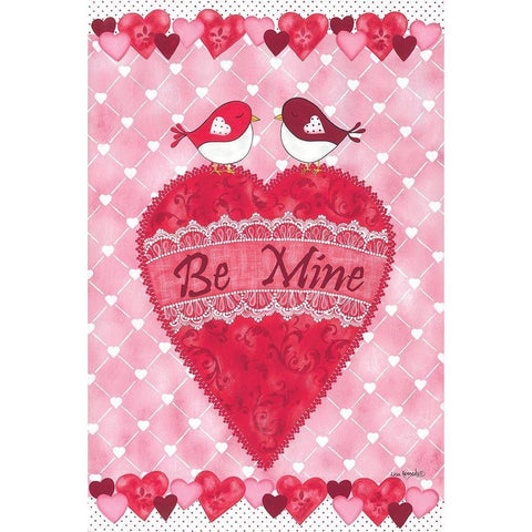 Be Mine White Modern Wood Framed Art Print by Kennedy, Lisa