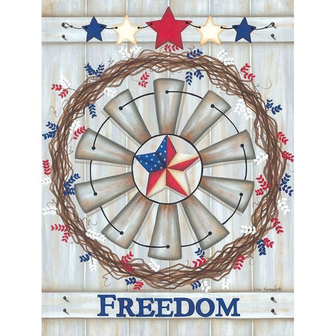 Freedom Black Modern Wood Framed Art Print with Double Matting by Kennedy, Lisa