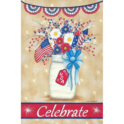 Celebrate White Modern Wood Framed Art Print by Kennedy, Lisa