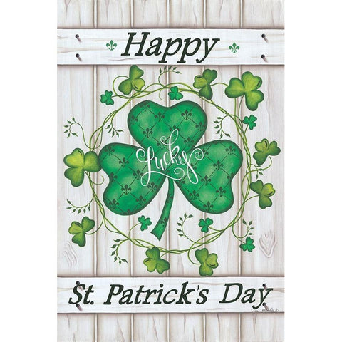 St. Patricks Day Gold Ornate Wood Framed Art Print with Double Matting by Kennedy, Lisa