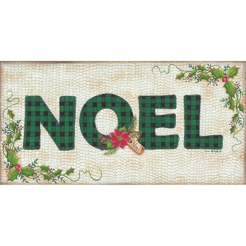 NOEL White Modern Wood Framed Art Print by Kennedy, Lisa