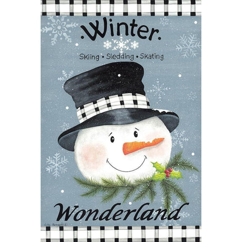 Winter Wonderland Gold Ornate Wood Framed Art Print with Double Matting by Kennedy, Lisa