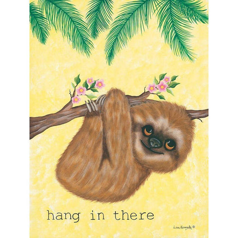 Hang in There Gold Ornate Wood Framed Art Print with Double Matting by Kennedy, Lisa