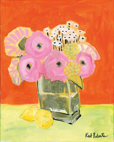 Kitchen Table Series I Black Ornate Wood Framed Art Print with Double Matting by Roberts, Kait