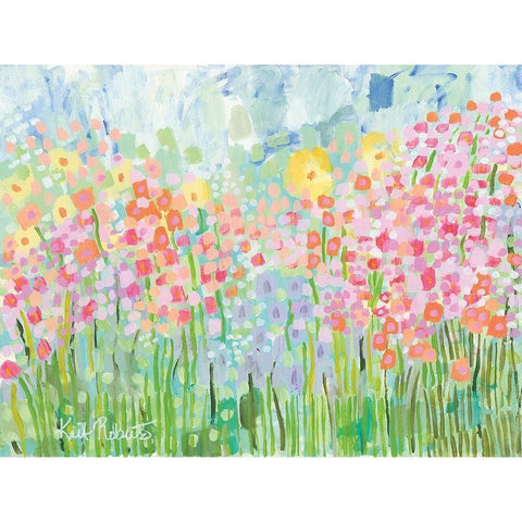 Growing Things No. 4 Black Modern Wood Framed Art Print by Roberts, Kait