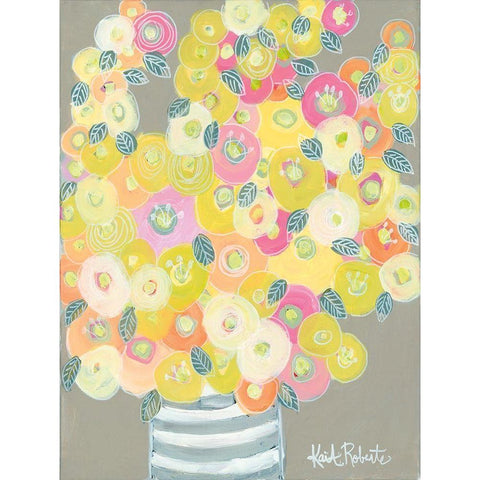 Pleasant Poppies Black Modern Wood Framed Art Print by Roberts, Kait