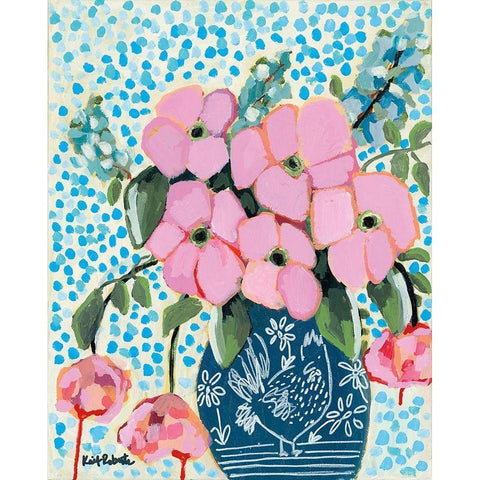 The Hen Jar Black Modern Wood Framed Art Print by Roberts, Kait