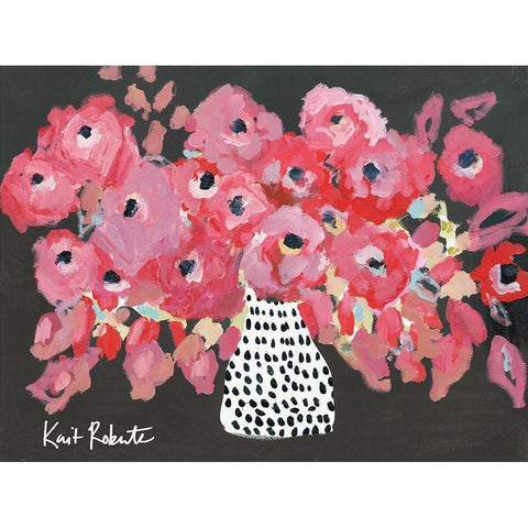 Bloom Widely White Modern Wood Framed Art Print by Roberts, Kait