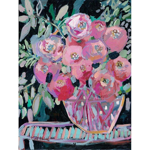 Entryway Bouquet    Black Modern Wood Framed Art Print with Double Matting by Roberts, Kait