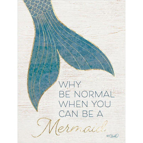 Why be Normal? White Modern Wood Framed Art Print by Sherrill, Kate