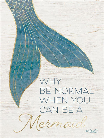 Why be Normal? White Modern Wood Framed Art Print with Double Matting by Sherrill, Kate